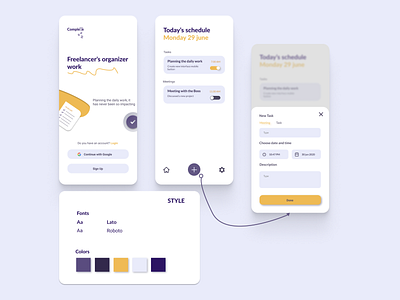 Mobile App Planner UI daily #005 app design mobile planner ui