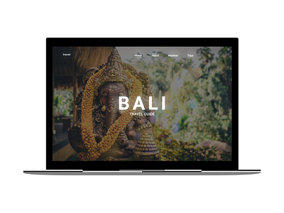 UI daily #6 ( First Screen ) Web Site Bali travel tour