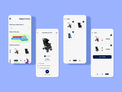 Baby product selling applications UI adobexd designs ui ui ux ui designs uidaily uidesign uidesigner uidesigns uiux