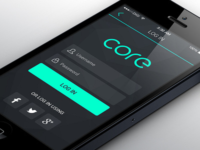 Core App UI app ios mobile ui