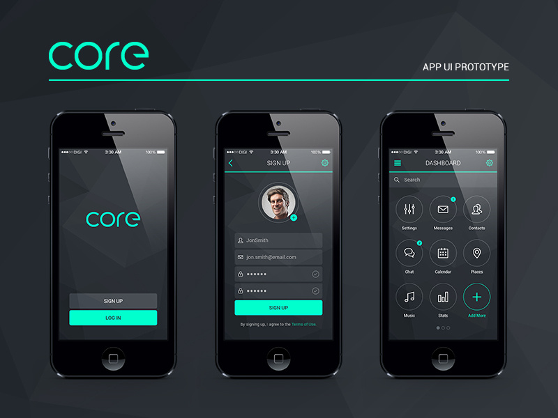 Coreapp ai. Core app. Прототип UI приложения. COREAPP логотип. Core дизайн.