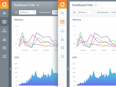UI Colour Options app charts dashboard design interface menu platform ui ux web
