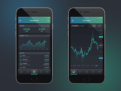Ethereum Wallet app bitcoin crypto design ethereum forex ios iphone trading ui ux