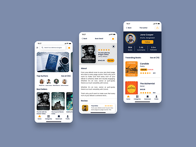Book Store App Design book app book store app design