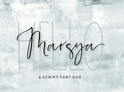 Marsya elegant modern script signature