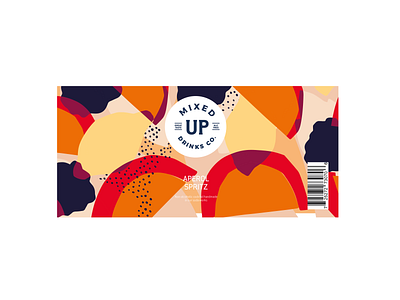 BriefBox Mixed Up Aperol Spritz Packaging Design adobe illustrator flat illustration illustration natalieadkins package design packaging packaging design pattern vector