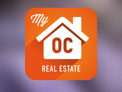 My OC Real Estate - mobile app icon app font awesome home icon icon mobile orange