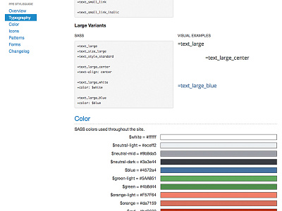 Sass Based Style Guide bootstrap code front end sass style guide