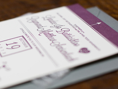 Letterpress Wedding Suite design diy letterpress print wedding