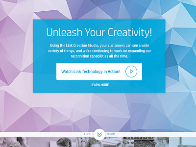 Landing Screen Concepting designers interface landing pattern splash video website