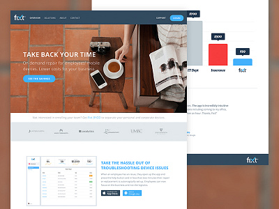 Fixt landing page