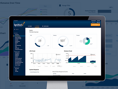 Ignition Gateway - Case Study case study charts complex dashboard interface portfolio responsive ui ui design ux web application