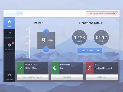 Medical Device Tablet Dashboard