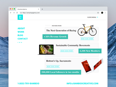 Agency Website Screens 2/3 agency branding agency design freelance interface landing page responsive ui design user interface ux web design website