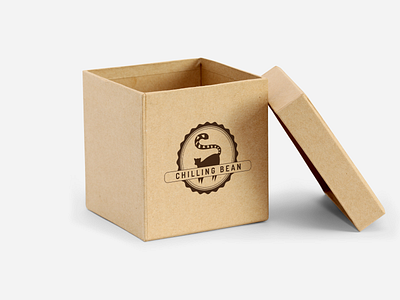 Chilling Bean Box box branding coffee coffeeshop design eco logo mockup packaging packaging design