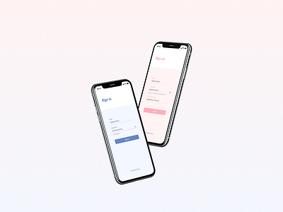 App design - Sign in & Sign up Screen