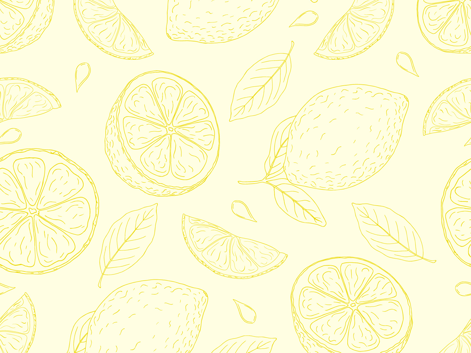 Lemon pattern by Julia Stepanova on Dribbble