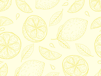 Lemon pattern citrus design lemon organic pattern seamlesspattern vector