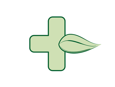 Green cross cross design green illustration logo natural organic pharmacy vector