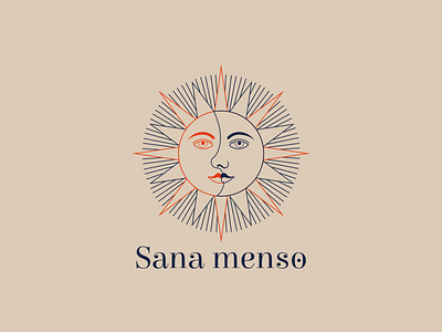 Sana menso Logo icon illustration logo typography