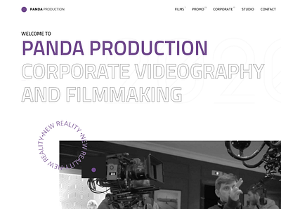 Videography studio figma ui web webdesign