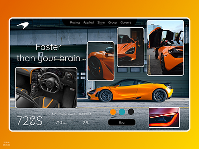 McLaren 720S design lxve ui ux