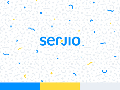 Serjio Identity branding clean design digital logo minimal pattern simple web website