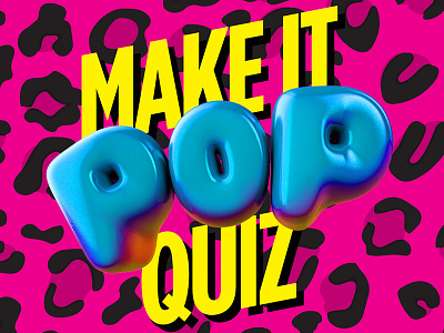 MAKE IT POP! QUIZ branding design event logo meetup trivia vancouver