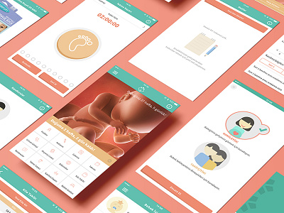 ALLE Hamile | Week by Week Pregnancy App app design ios pregnancy ui user experience user interface ux