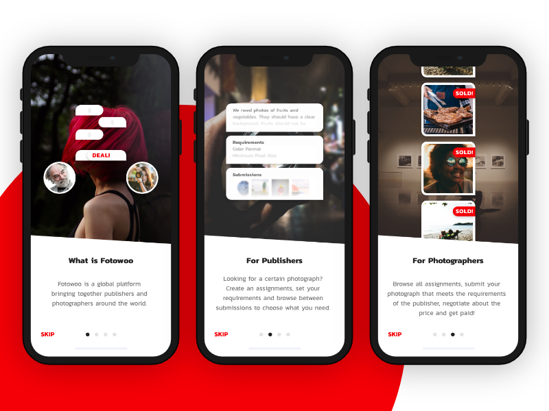Fotowoo Photography Marketplace ux ui u interface ios onboarding photograph