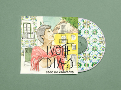 Ivone Dias - Fado no Convento artwork cd artwork illustration