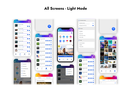 All Video Downloader - Light Mode app app ui design design mobile app design ui ui design ui light mode uiux ux