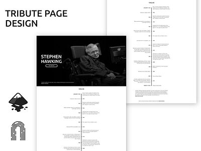 Simple Clean Tribute Page Design inkscape tribute page web design website design