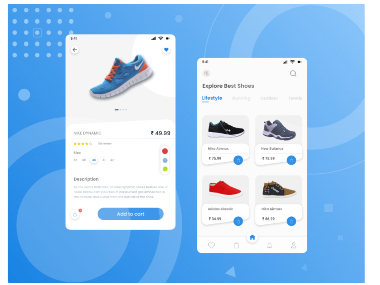 Mens Footwear Mobile Application by Govindaraj on Dribbble