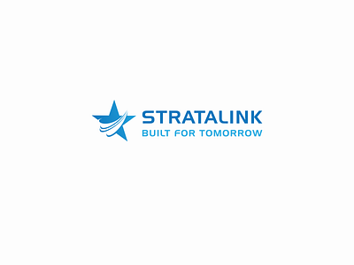 stratalink design icon logo simple logo typography