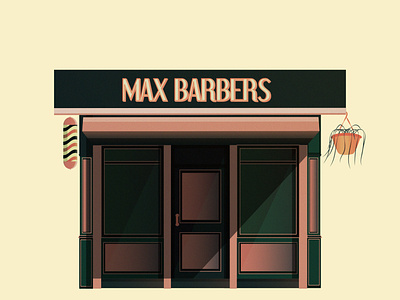 Le barbier design illustration vector