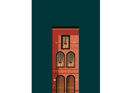 Palazzo Vucciria illustration vector