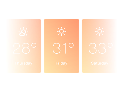 Daily UI Challenge - day #37 daily 100 challenge dailyui design flat minimal ui waether weather weather app weather forecast weather icon
