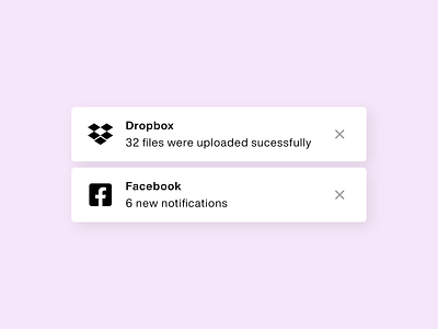 Daily UI Challenge - day #49 daily 100 challenge dailyui design flat minimal notification notifications notify simple ui web
