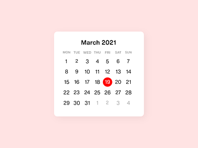 Daily UI Challenge - day #80 daily 100 challenge dailyui date date picker dates datetypography design