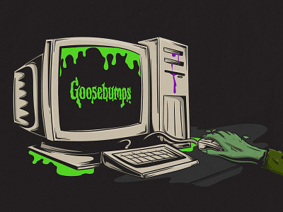 Concept for Goosebumps Fan Rewards brush cintiq goosebumps illustrator spooky vector wacom