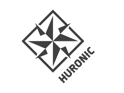 Huronic Fitness Apparel - Logo custom font design fitness logo nautical