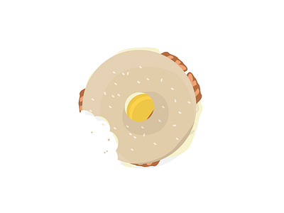 Breakfast Sandwich bacon bagel egg mmm sesame seed