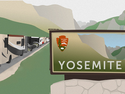 Yosemite adventure camping hiking mountains scenery sign summer yosemite