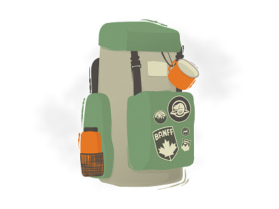 Hiking Backback - V2 adventure backpack banff canada hiking mug nalgene travel