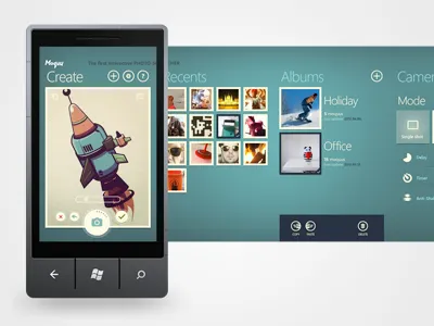 Moquu animgif app gui mobile moquu photo ui ux wp7