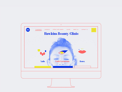 Web Design For Hawkins Beauty Clinic ui user interface design ux web design webdesign website designing www