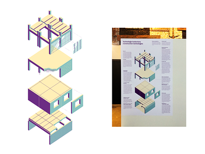 Exhibition infographics architecture axonometric design exhibition graphic design illustration information design isometric vector