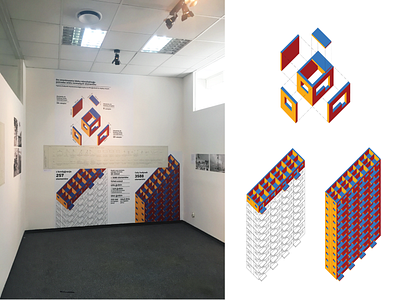 Exhibition infographics architecture axonometric design graphic design illustration isometric vector