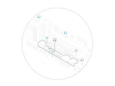 Illustration | Architectural design architecture axonometric design graphic design illustration isometric vector